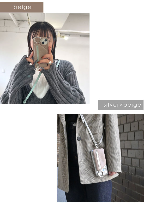 エジュー ajew cadenas zipphone casebicolor ダブルハート別注