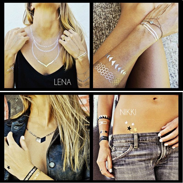 Flash Tattoos Goldfish Kiss アクセサリー アンクレット クリスマス シール タトゥーシール ドレスアップ パーティー フラッシュタトゥー ブレスレット プール ペイントシール レディース 指輪 旅行 海 正規代理店 タトゥーシール