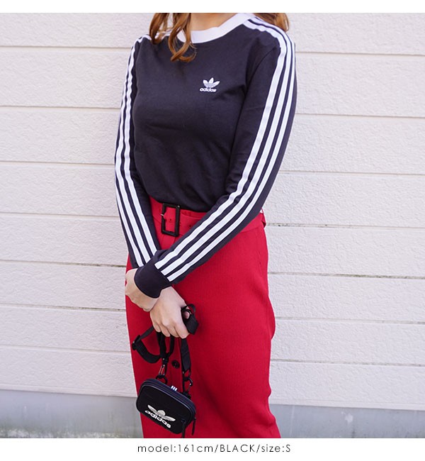 アディダスオリジナルス Adidas Originals 通販 3stripes Ls Tee レディース トップス Tシャツ 長袖 長袖tシャツ クルーネック 3ストライプス トレフォイル Fub46 バッグ ワンピースのダブルハート 通販 Yahoo ショッピング