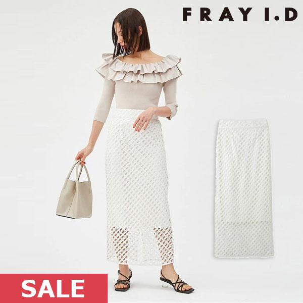 SALE フレイアイディー FRAY I.D エンブロイダリーレーススカート