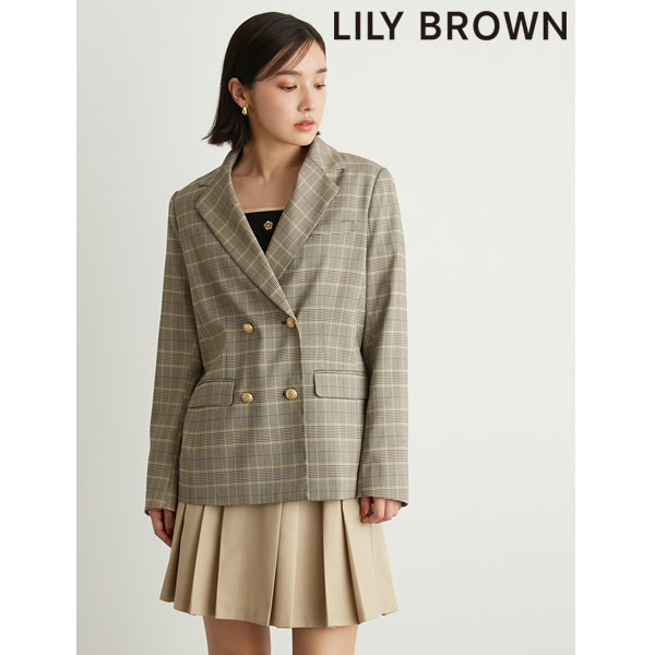 SALE リリーブラウン LILY BROWN アウター 23秋冬 ダブルブレスト