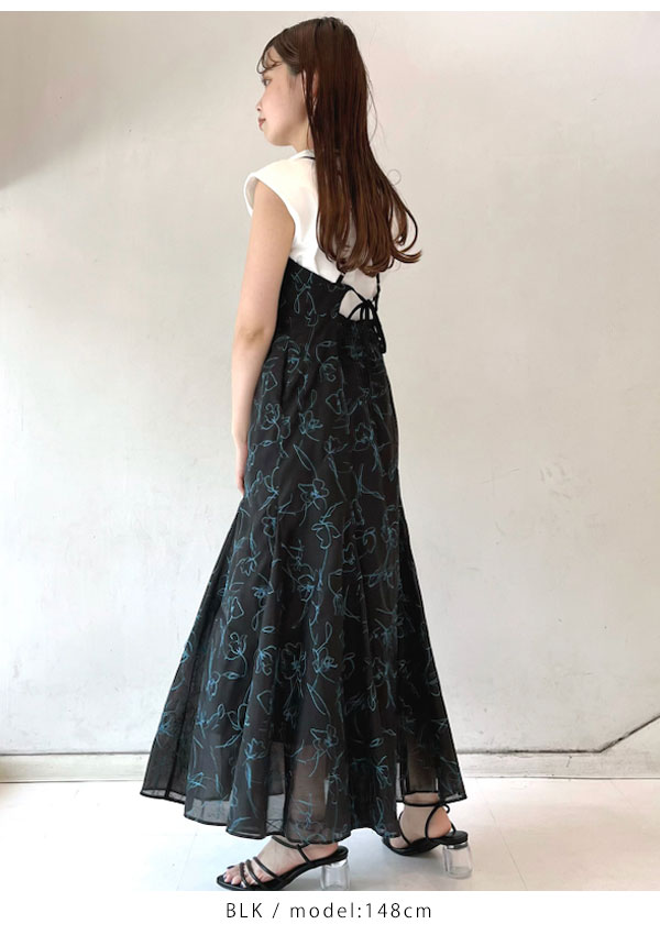 SALE リリーブラウン LILY BROWN 刺繍キャミワンピースセット ドレス