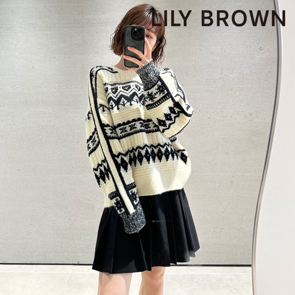 SALE リリーブラウン LILY BROWN 23秋冬 ベルト付きプリーツスカショーパン ボトムス パンツ スカート ミニ丈 lwfp234076