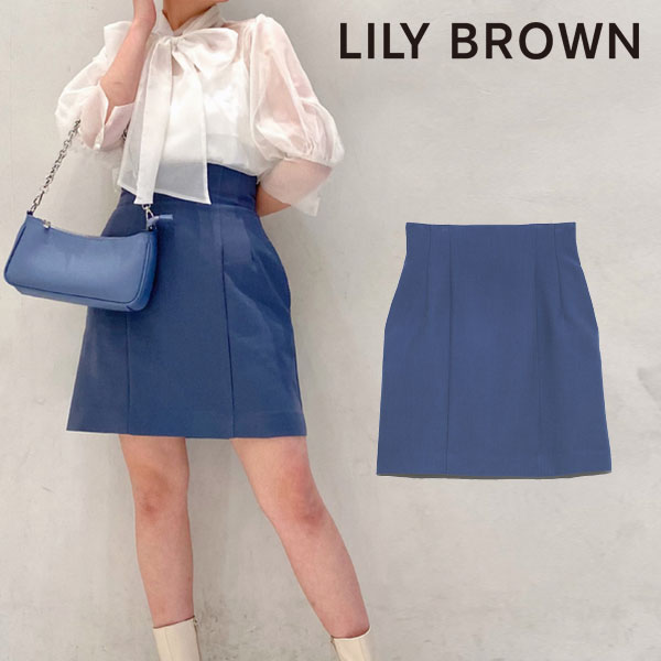 SALE リリーブラウン LILY BROWN 二重織ハイウエストミニスカート