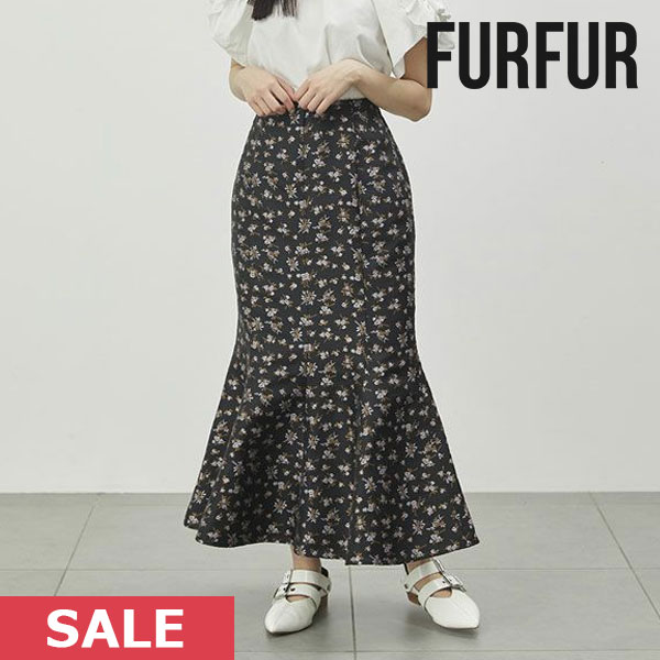 SALE ファーファー FURFUR リトルフラワーマーメイドスカート