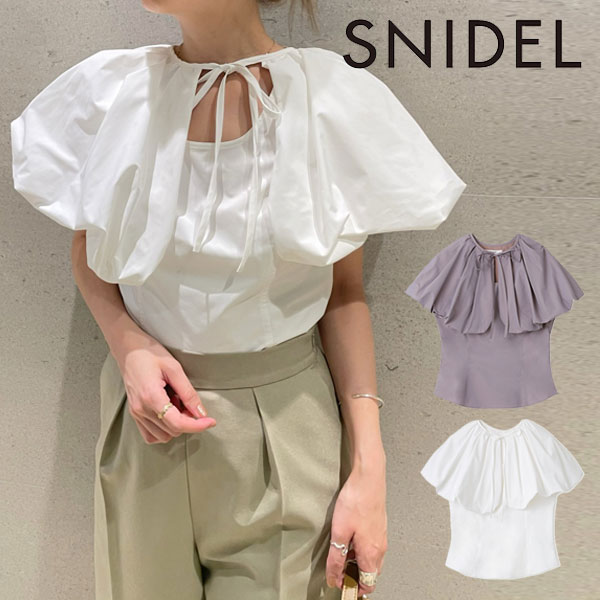 SALE スナイデル SNIDEL デコルテオープンブラウス レディース トップス ブラウス ノースリーブ 襟 リボン 2WAY SALE スナイデル SNIDEL デコルテオープンブラウス レディース トップス ブラウス ノースリーブ 襟 リボン 2WAY