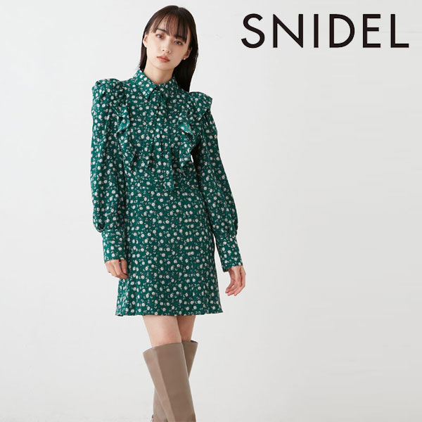 PRE SALE スナイデル SNIDEL ワンピース 23秋冬 Sustainableプリント
