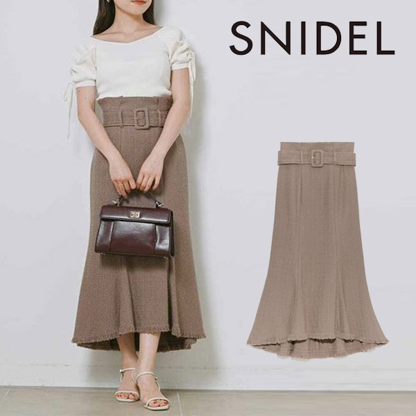 SALE スナイデル SNIDEL サマーツイードマーメイドスカート レディース ボトムス スカート ツイード ロング丈 マーメイド チェック柄 ベルト付き :swfs222011:select shop DOUBLE HEART - 通販 - Yahoo!ショッピング
