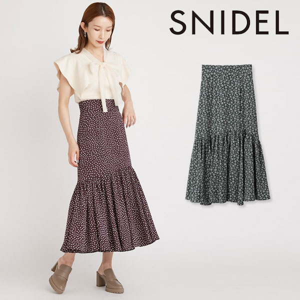 SALE スナイデル SNIDEL Sustainableバリエプリントスカート