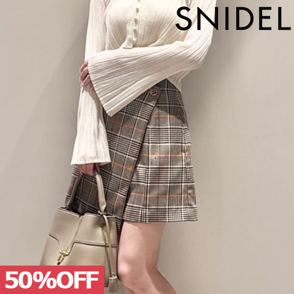 SALE スナイデル SNIDEL ボトムス 23秋冬 ラップディティール