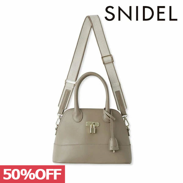 SALE スナイデル SNIDEL バッグ 23秋冬 ラウンドパッドロックバッグ