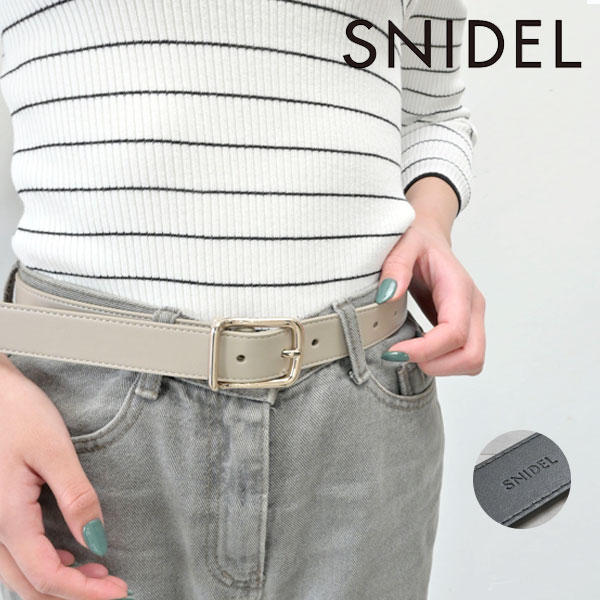 SALE スナイデル SNIDEL 23ss1st スクエアメタルワイドベルト