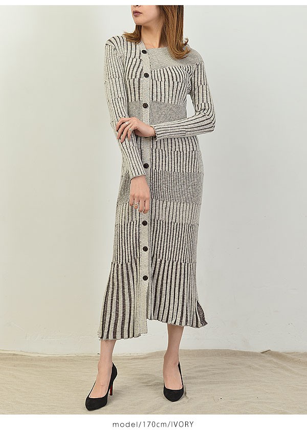 スナイデル Snidel 19秋冬 アシンメトリーボタンニットワンピース レディース ワンピース ロング丈 長袖 ニット ニットワンピ ワンショルダー Swno バッグ ワンピースのダブルハート 通販 Yahoo ショッピング