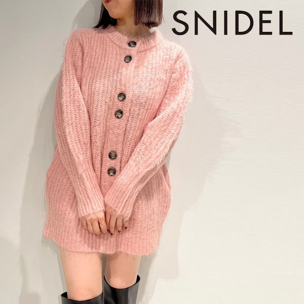 SALE スナイデル SNIDEL モヘアカーデミニワンピース レディース トップス カーディガン ミニワンピース 長袖 ニット エレガント ベーシック