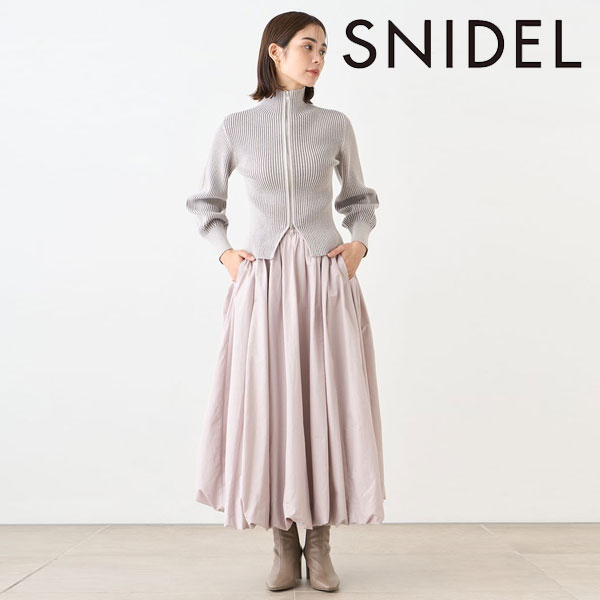 SALE スナイデル SNIDEL ワンピース 23秋冬 フロントジップ