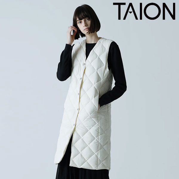 タイオン TAION 23winter シティ シングル ロングダウンジレ アウター