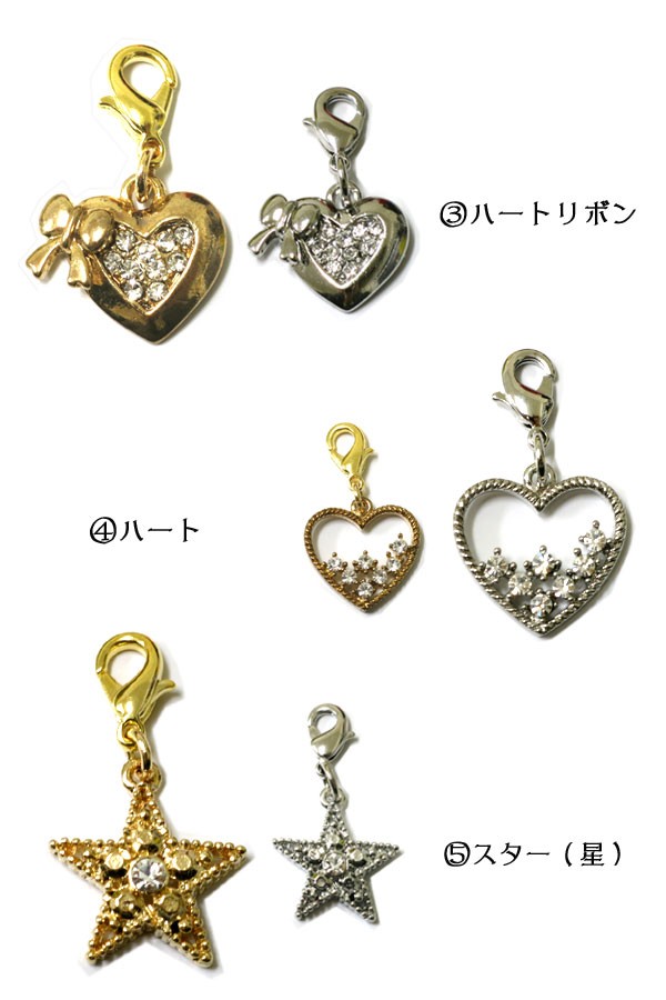 チャーム アクセサリーパーツ ファスナーチャーム ライン
