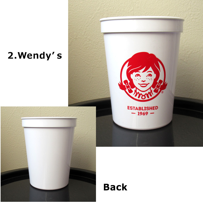 マクドナルド Wendy's プラスチックカップ コップ プラカップ 割れにくい オフィシャル アメリカン雑貨 インスタ映え プレゼント ダブルスリー | ブランド登録なし | 02