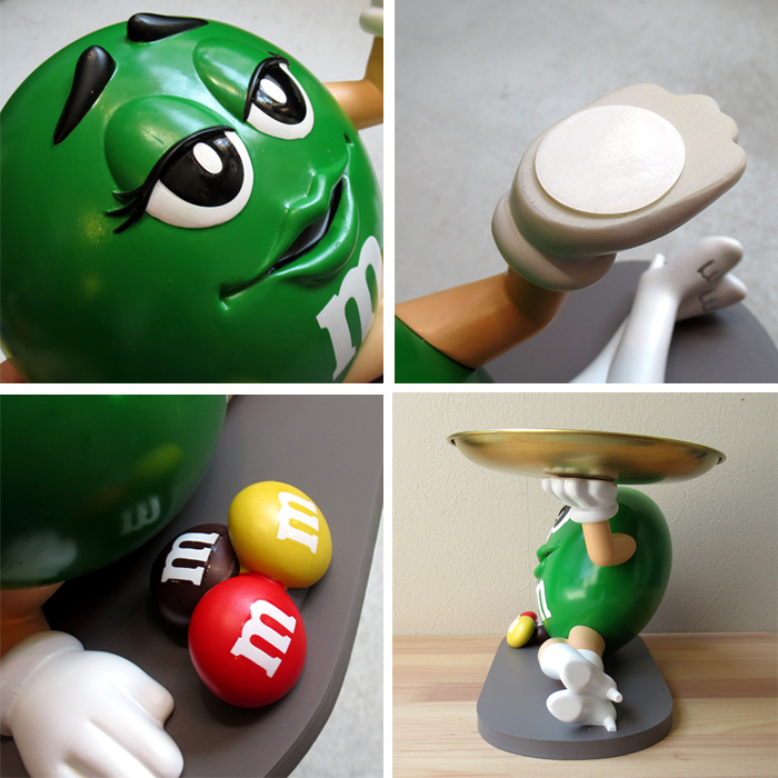M&M's キャラクター像 トレイ付き M&M's キャンディトレイ フィギュア 4色セット 小物置き インテリア