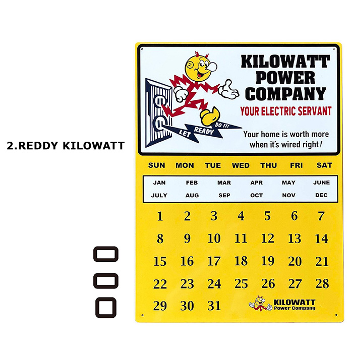 カレンダー 万年カレンダー キャラクター ベティ レディキロ CaliforniaRaisin 看板 インテリアプレート 金属製 アメリカン雑貨 ダブルスリー | ブランド登録なし | 02