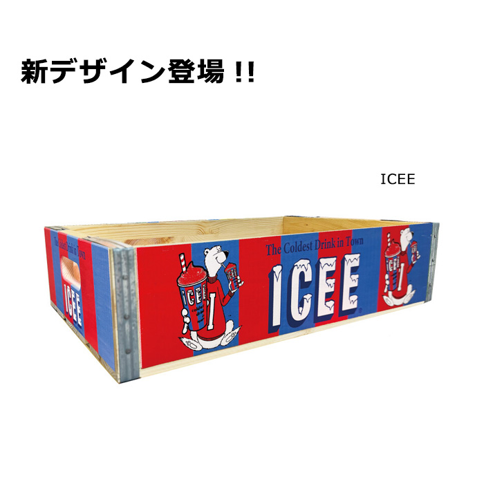 ウッドクレート 木箱 収納ボックス 整理整頓 浅型 木製 整理箱 トレイ SPAM PEPSI 7UP アメリカン雑貨 ダブルスリー | ブランド登録なし | 09