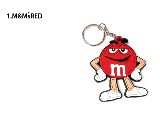 キーホルダー ラバーキーホルダー M&M's ガーフィールド ミシュラン トムとジェリー 入学 入園 卒業 プレゼント 男前雑貨 インスタ映え ダブルスリー | m&m&m's | 01
