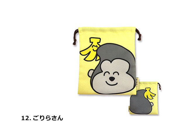 巾着袋 小 巾着 給食袋 にこちゃん おえかきさん コップ袋 歯ブラシセット入れ 小物入れ かわいい 入学 新学期 プレゼント プチギフト ダブルスリー | ブランド登録なし | 12