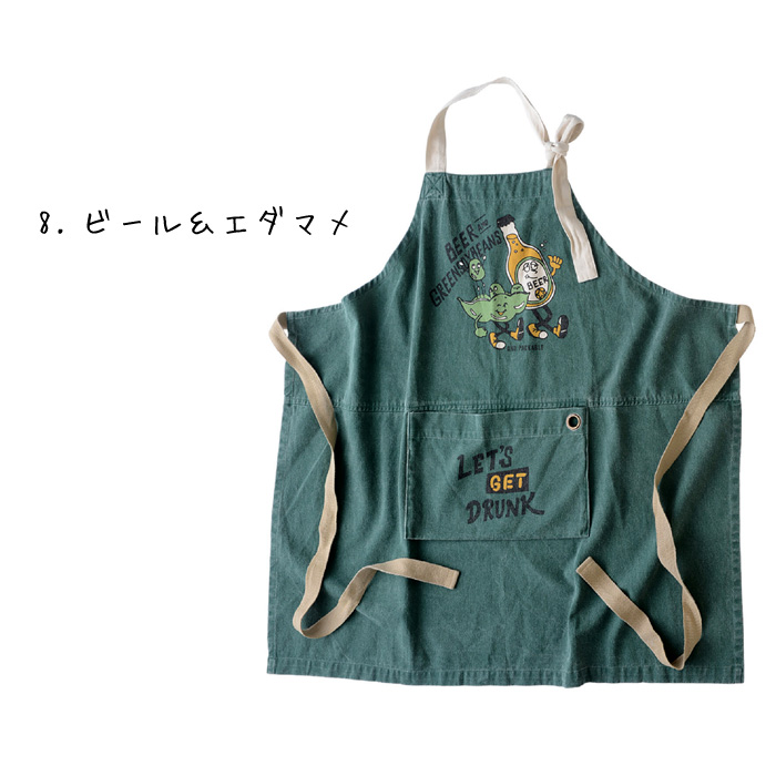 AND PACKABLE エプロン 保育士 ガーデニング 調理実習 ポケット付き かわいい ポテト ビール アウトドア キッチン雑貨 アメリカン雑貨 ダブルスリー | AND PACKABLE | 08