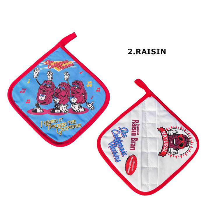 鍋つかみ ミトン 鍋しき おしゃれ ひも付き ポットパッド レディキロ レーズン CRISP かわいい 2Way キッチン雑貨 プレゼント アメリカン雑貨 ダブルスリー | ブランド登録なし | 02