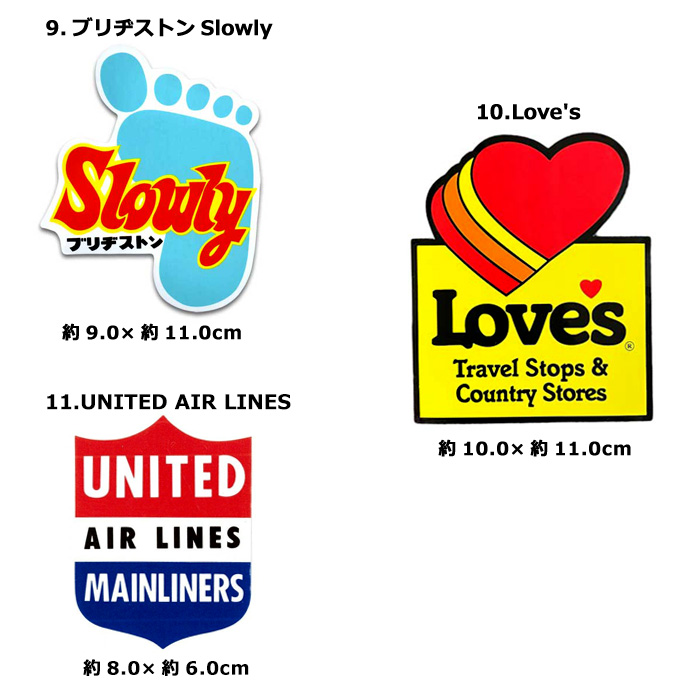 ステッカー シール デコ AMOCO Coleman ブリヂストン かっこいい