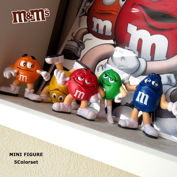 フィギュア M&M's キャラクター 5色セット インテリア ディスプレイ 置物 アメキャラ アメリカン雑貨 ダブルスリー
