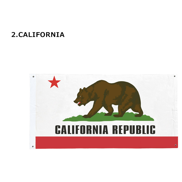 コットンフラッグ バナー 星条旗 アメリカ PENZZOIL カリフォルニア 州旗 綿素材 おしゃれ インテリア ディスプレイ カッコいい アメリカン雑貨 ダブルスリー | ブランド登録なし | 02