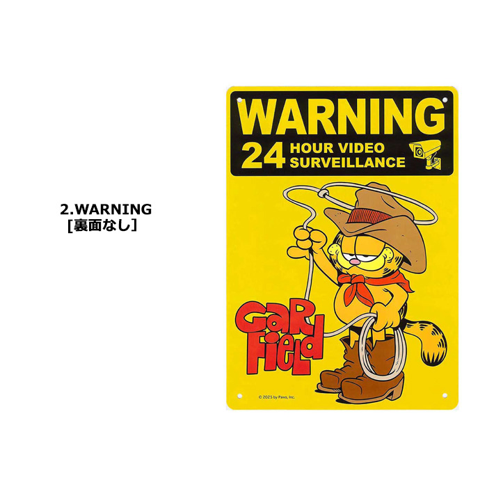 看板 ガーフィールド サインボード プラスチック製 パーキング ガレージ 駐車場 監視カメラ 立ち入り禁止 アメリカン雑貨 ダブルスリー | ブランド登録なし | 02