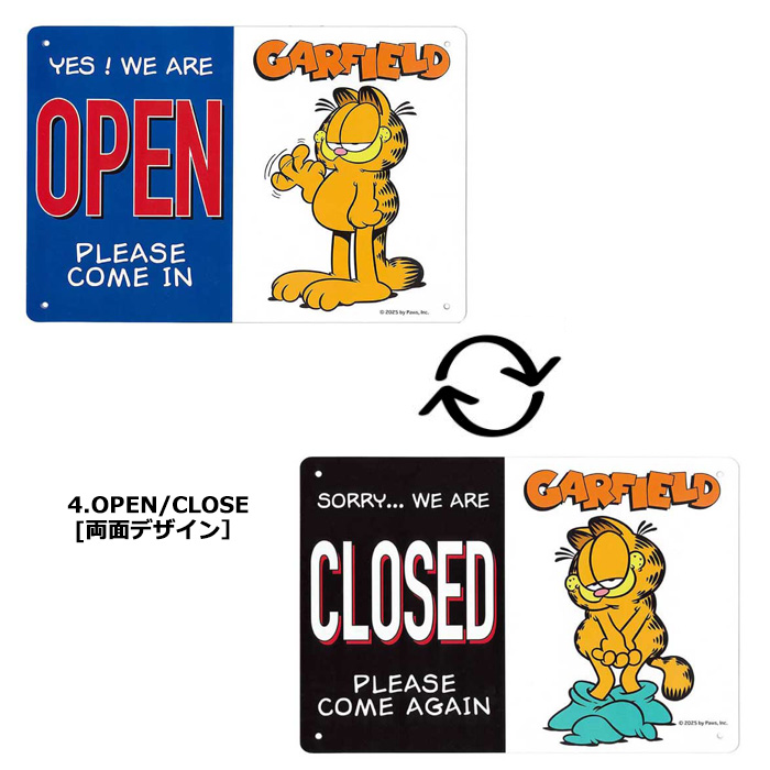 看板 ガーフィールド サインボード プラスチック製 パーキング ガレージ 駐車場 監視カメラ 立ち入り禁止 アメリカン雑貨 ダブルスリー | ブランド登録なし | 04