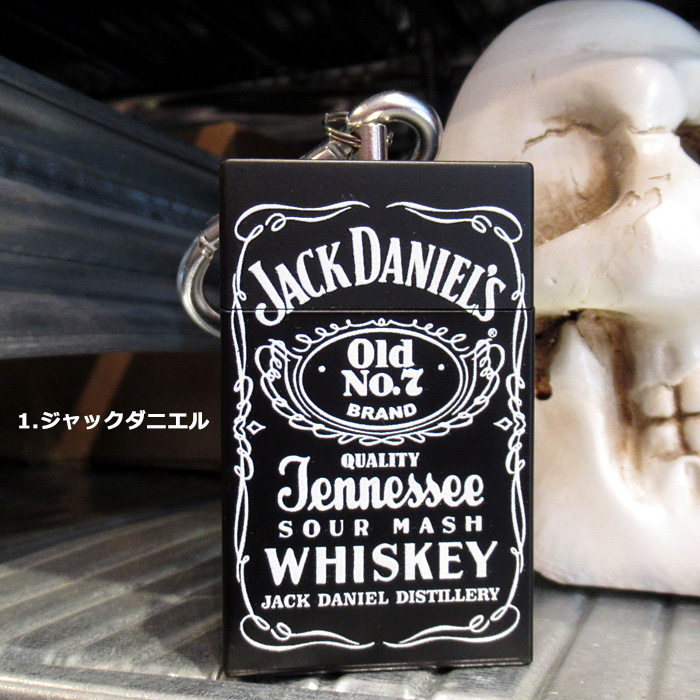 携帯灰皿 アッシュトレイ キーホルダー ジャックダニエル マルボロ キャメル 持ち運び 金属製 ポータブル ダブルスリー | ブランド登録なし | 01