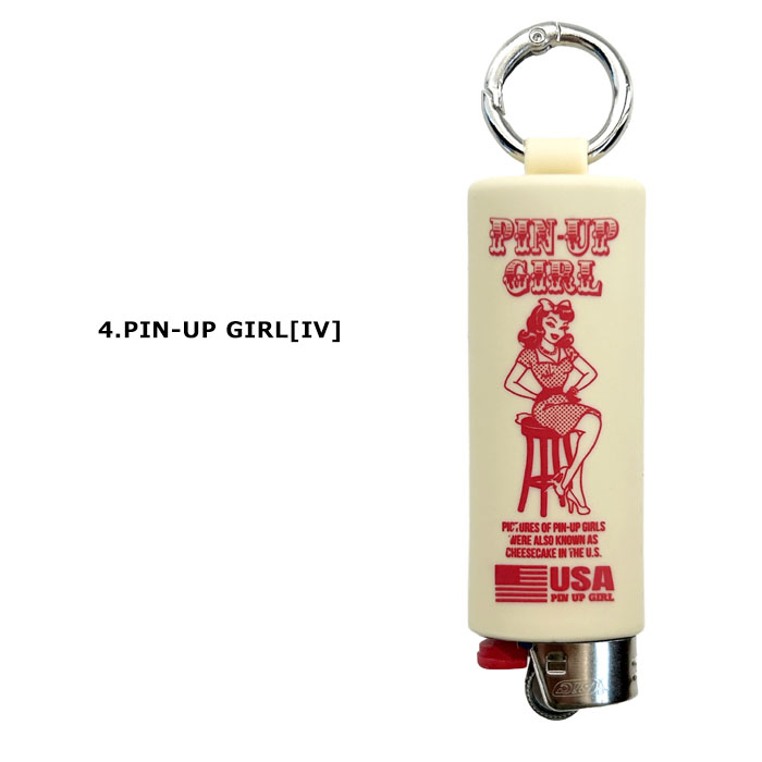 ライターケース ライターキャップ ホルダー シリコンカラビナ Bic