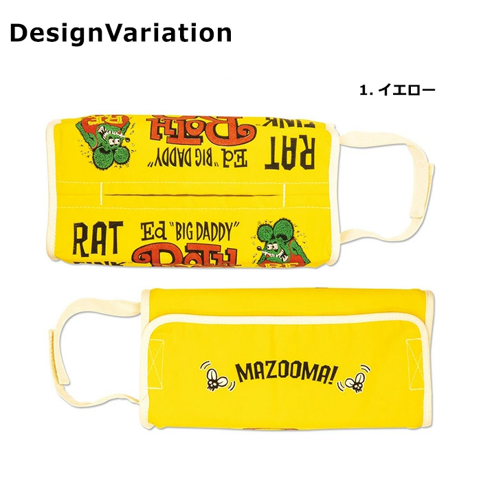 ティッシュカバー ラットフィンク キャラクター かわいい ブラック ホワイト 詰め替え用 生活雑貨 プレゼント インテリア アメリカン雑貨 ダブルスリー | ブランド登録なし | 01