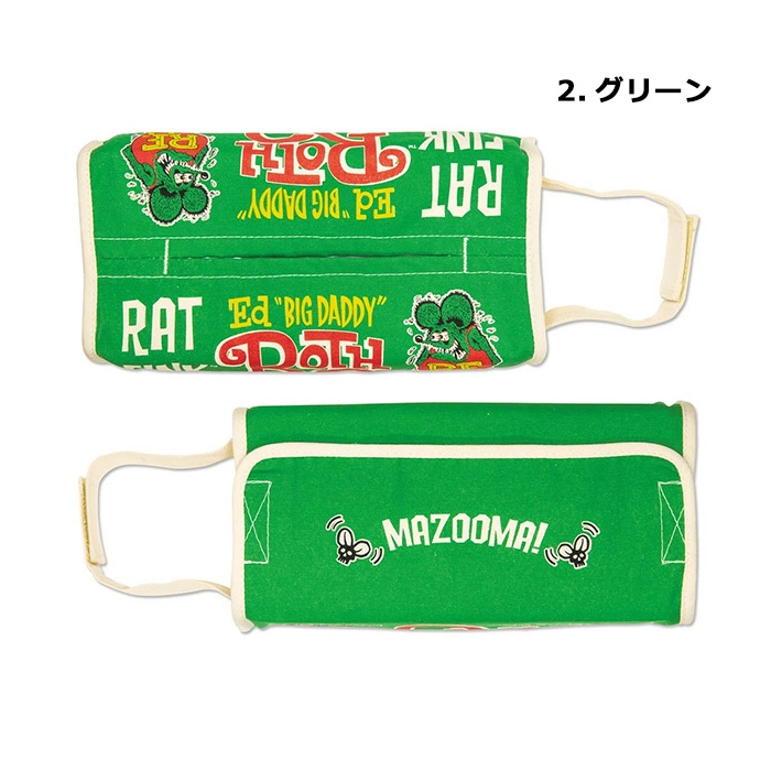 ティッシュカバー ラットフィンク キャラクター かわいい ブラック ホワイト 詰め替え用 生活雑貨 プレゼント インテリア アメリカン雑貨 ダブルスリー | ブランド登録なし | 02