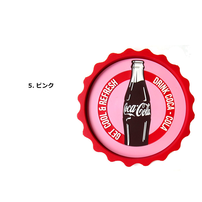 コースター コカコーラ ラバーコースター コーラグッズ おしゃれ コップ敷き コップ置き キッチン雑貨 海外雑貨 プレゼント ダブルスリー | ブランド登録なし | 05