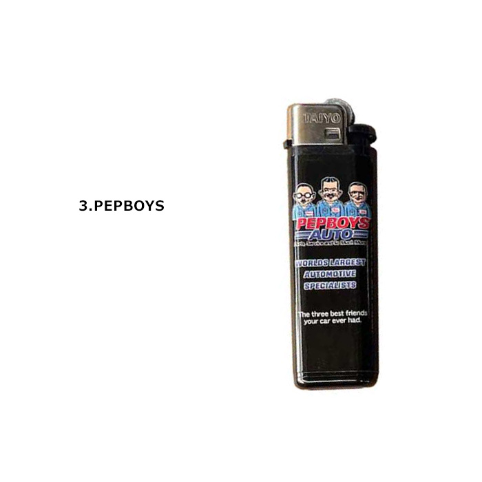 ライター 使い捨て フリント式 アメリカン モーターブランド 企業ロゴ 使い切り ガスライター かっこいい 喫煙具 ダブルスリー | ブランド登録なし | 03