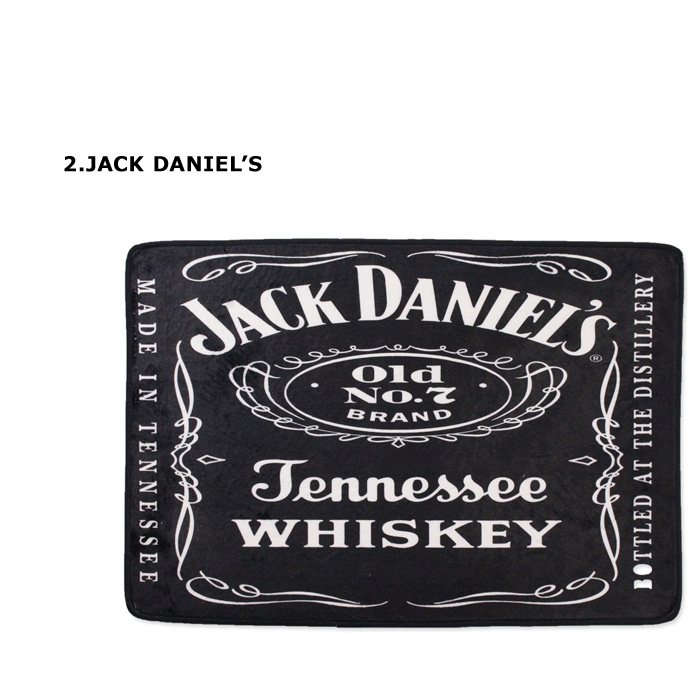 フロアマット 玄関マット ROUTE66 JACKDANIEL'S ラグ カーペット ふかふか 40cm すべり止め アメリカン雑貨 ダブルスリー | ブランド登録なし | 02