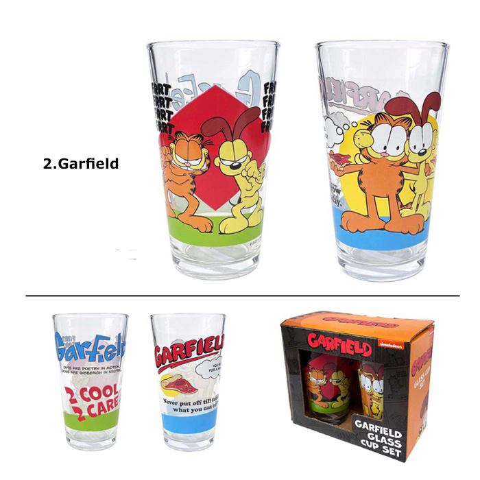 グラス ガラスコップ ペア 2個セット かわいい キャラクター 箱入り 食器 コップ プレゼント アメ雑 アメキャラ 大きめ アメリカン雑貨 ダブルスリー | ブランド登録なし | 02