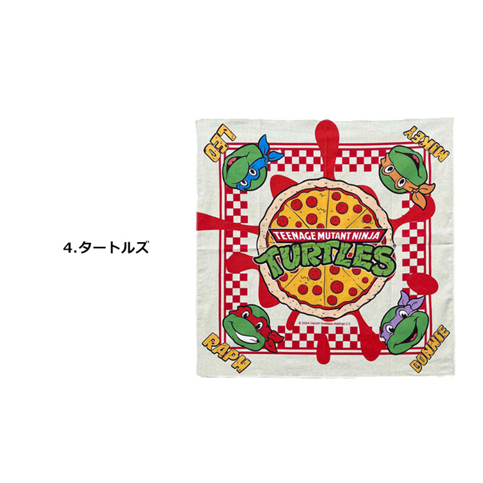 バンダナ 53cm×53cm キャラクター ガーフィールド タートルズ アメリカン雑貨 ハンカチ 大判 おしゃれ 風呂敷 給食 お弁当包み ダブルスリー | ブランド登録なし | 04