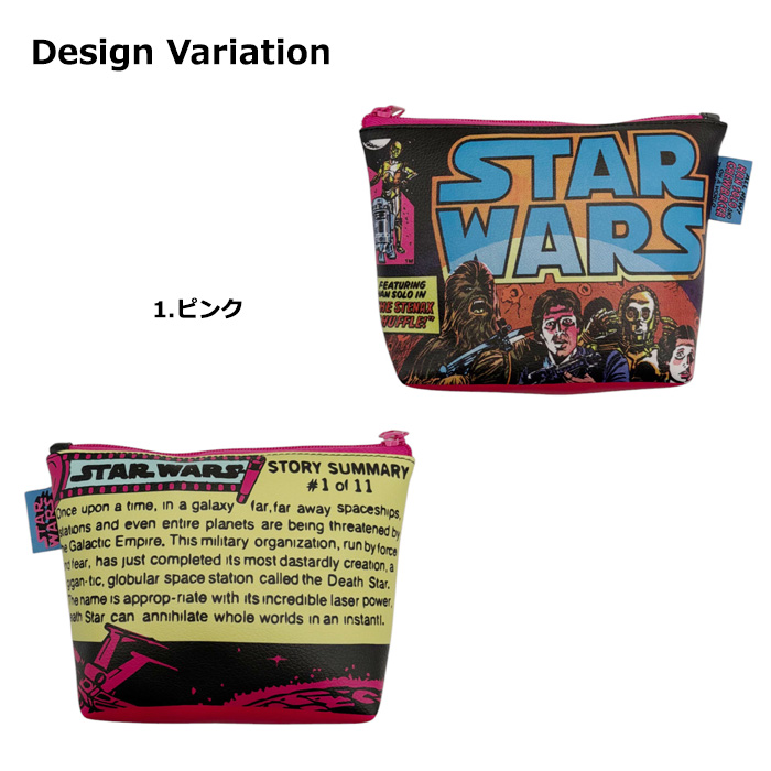 STARWARS スターウォーズ ポーチ 舟形 小物入れ メイクポーチ かわいい 合皮 ペンケース 充電器入れ プレゼント ギフト 生活雑貨 ダブルスリー | ブランド登録なし | 01