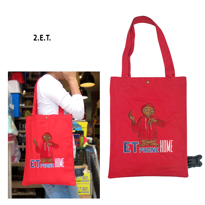 トートバッグ グレムリン ET E.T かばん 刺繍トート コットン サブバッグ 通勤 通学 プレゼント 普段使い ダブルスリー | ブランド登録なし | 02
