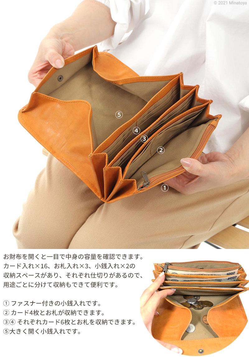 zucchero filato（ズッケロ フィラート） 長財布 レディース 財布 本革