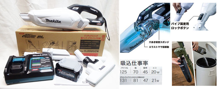 マキタ（makita） 40Vmax サイクロンアタッチメント付クリーナー