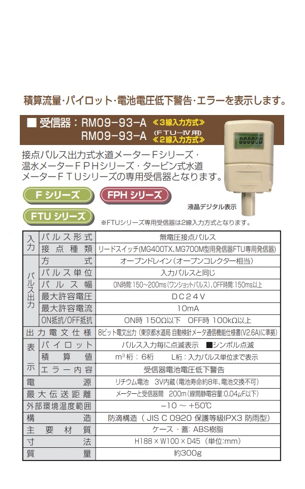 【直送品】 愛知時計電機 受信器 RM09-93-A 個別型受信器(3線入力方式)｜douguyasan｜02