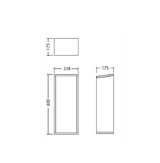 【ポイント5倍】【直送品】 満点商会 消火器ボックス MHD-3000N 据置・壁掛兼用型(屋内外対応)の画像