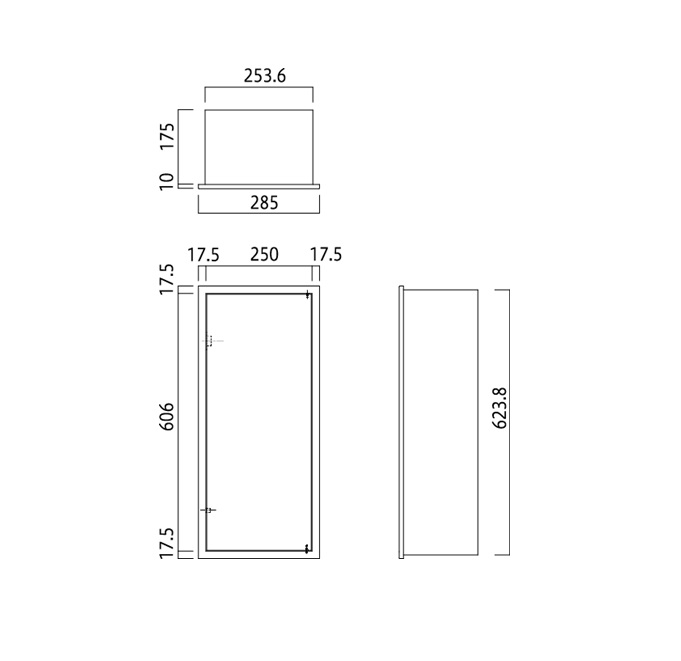 【ポイント5倍】【直送品】 満点商会 消火器ボックス MHKD-CO-102 全埋込型扉付_1